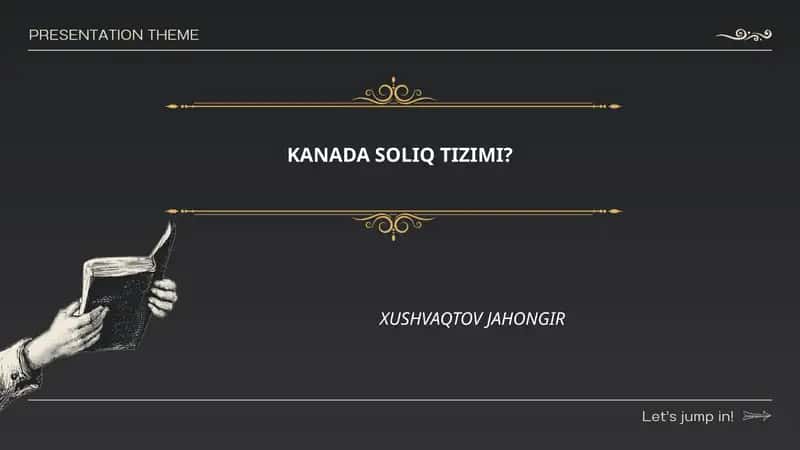Kanada soliq tizimi 1