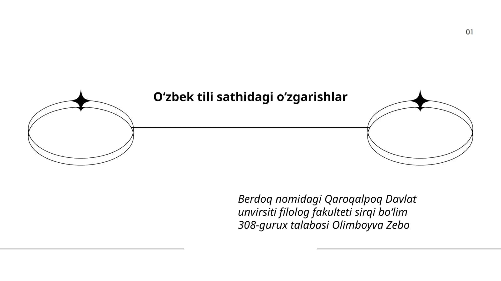 O'zbek tili sathidagi o'zgarishlar 1