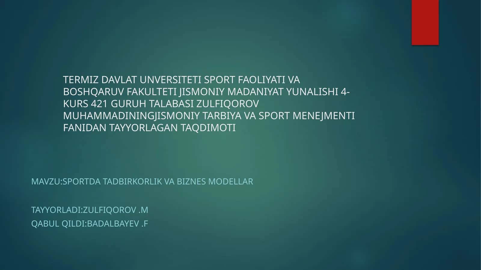 SPORT DATAD BIR QORLIK VA BIZNES MODEL 1