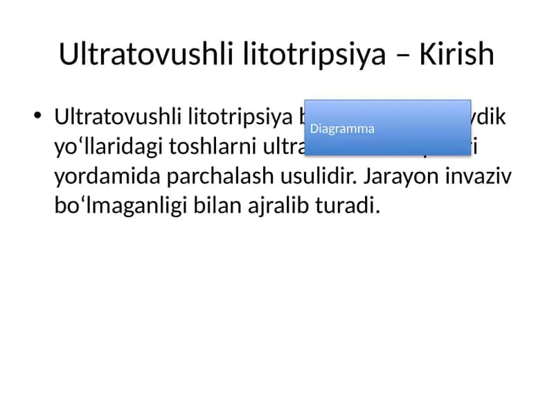 Ultratovushli litotripsiya asoslari 1