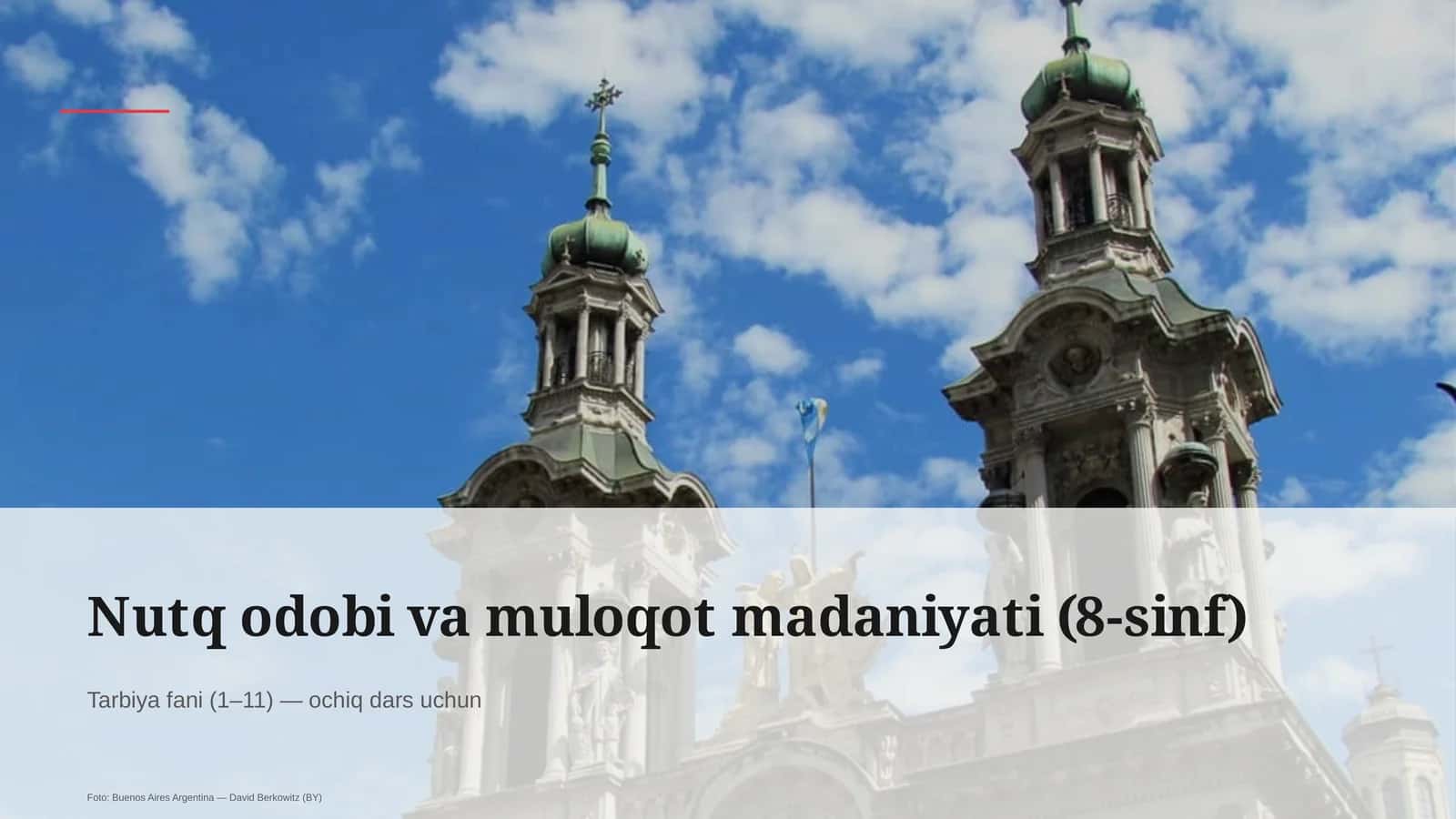 Nutq odobi va muloqot madaniyati (8-sinf) 1