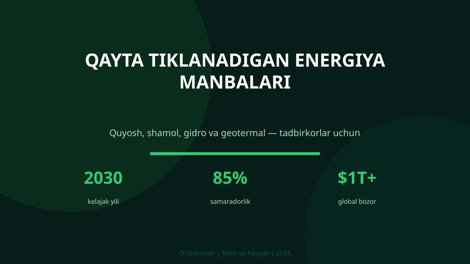 QAYTA TIKLANADIGAN ENERGIYA MANBALARI 1