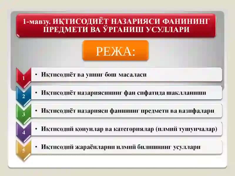 Иқтисодиёт