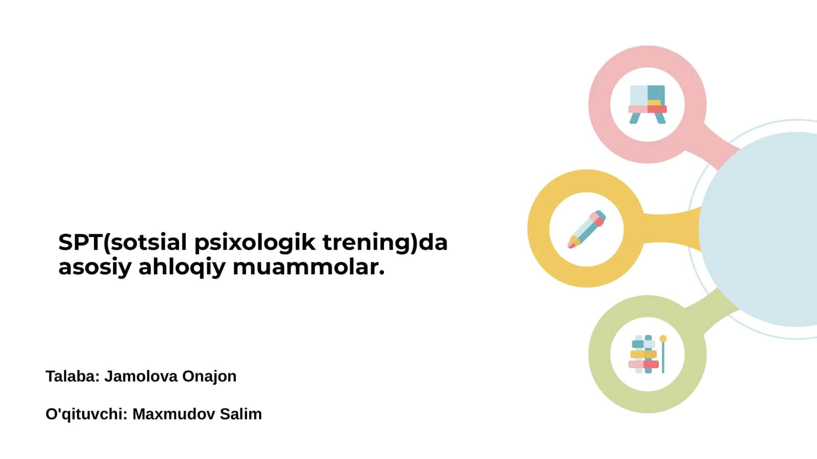 SPT va Ahloqiy Muammolar 1
