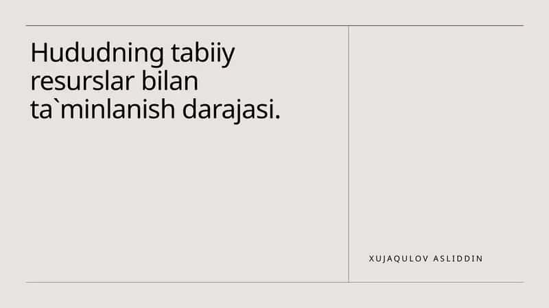 Foydali qazilmalar 1