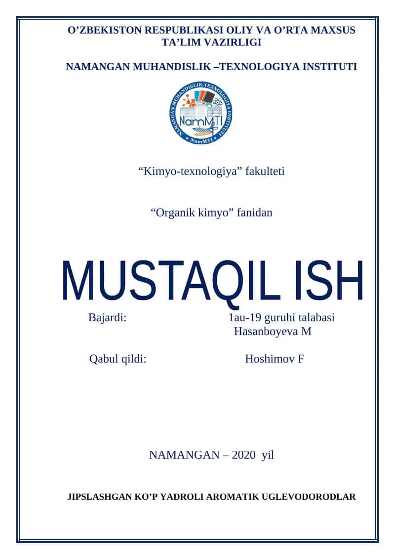 Jipslashgan ko’p yadroli aromatik uglevodorodlar 1