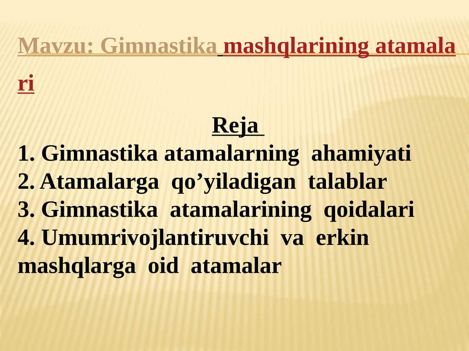 Gimnastika mashqlarining atamalari 1