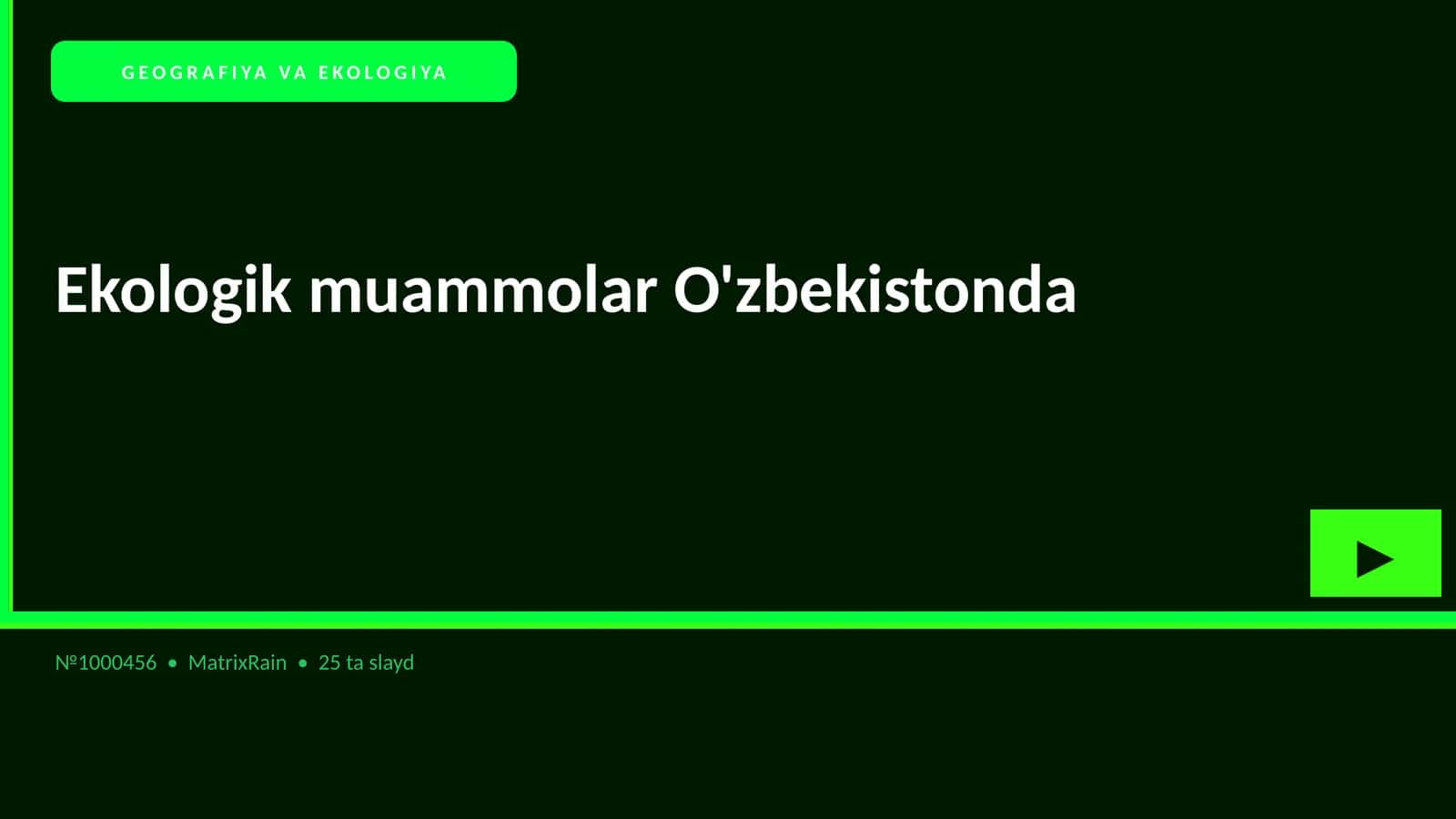 Ekologik muammolar O'zbekistonda 1