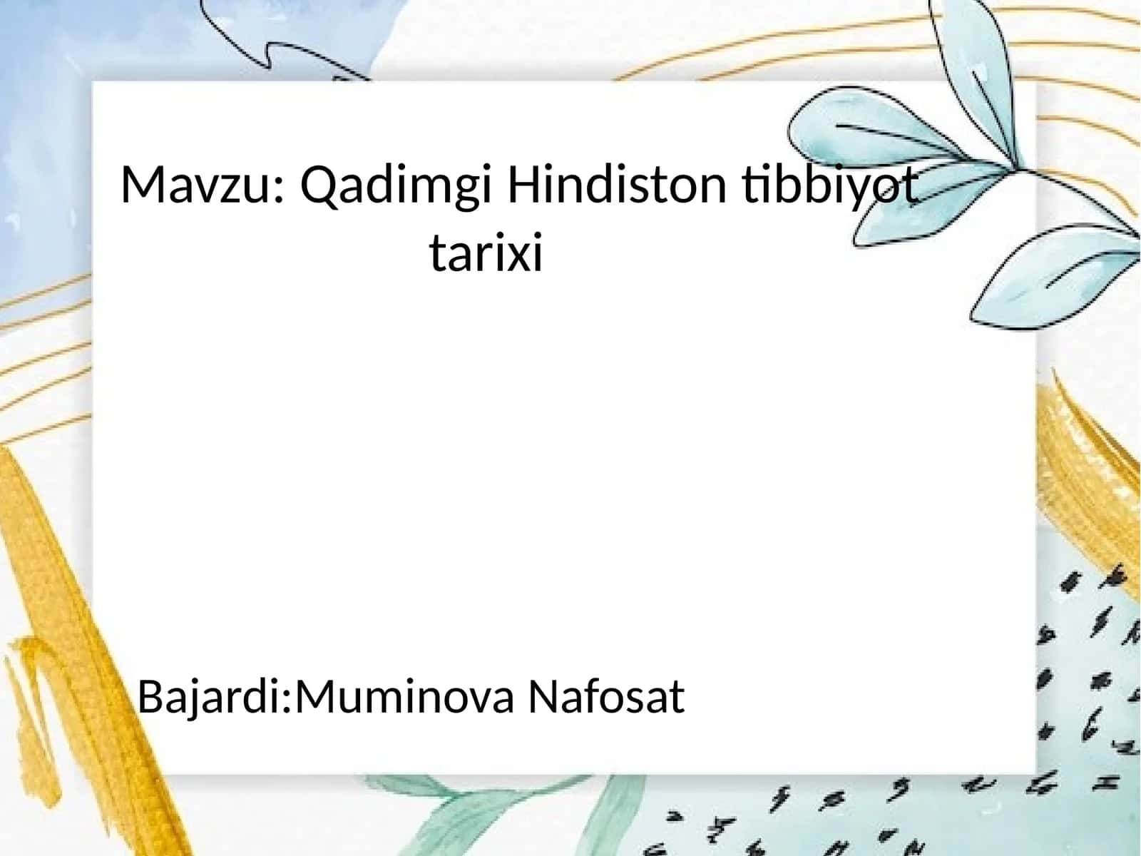QadimgiHindistontibbiyot 1