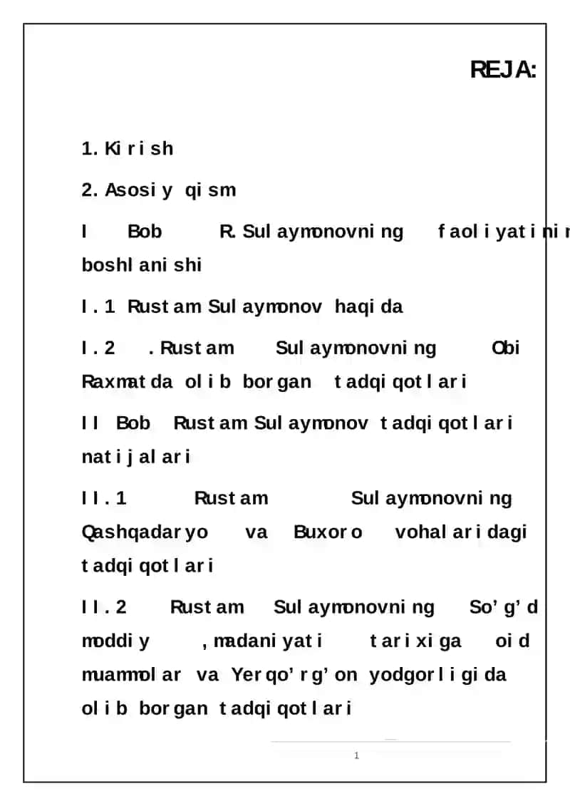 Rustam Sulaymonovning faoliyatining boshlanishi