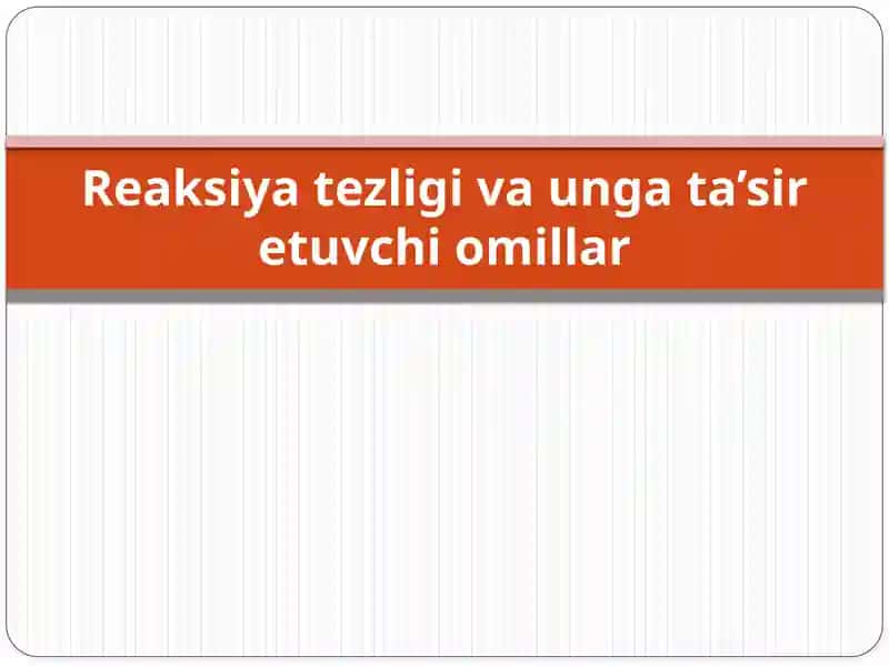 Reaksiyatezligivaungata’siretuvchiomillar