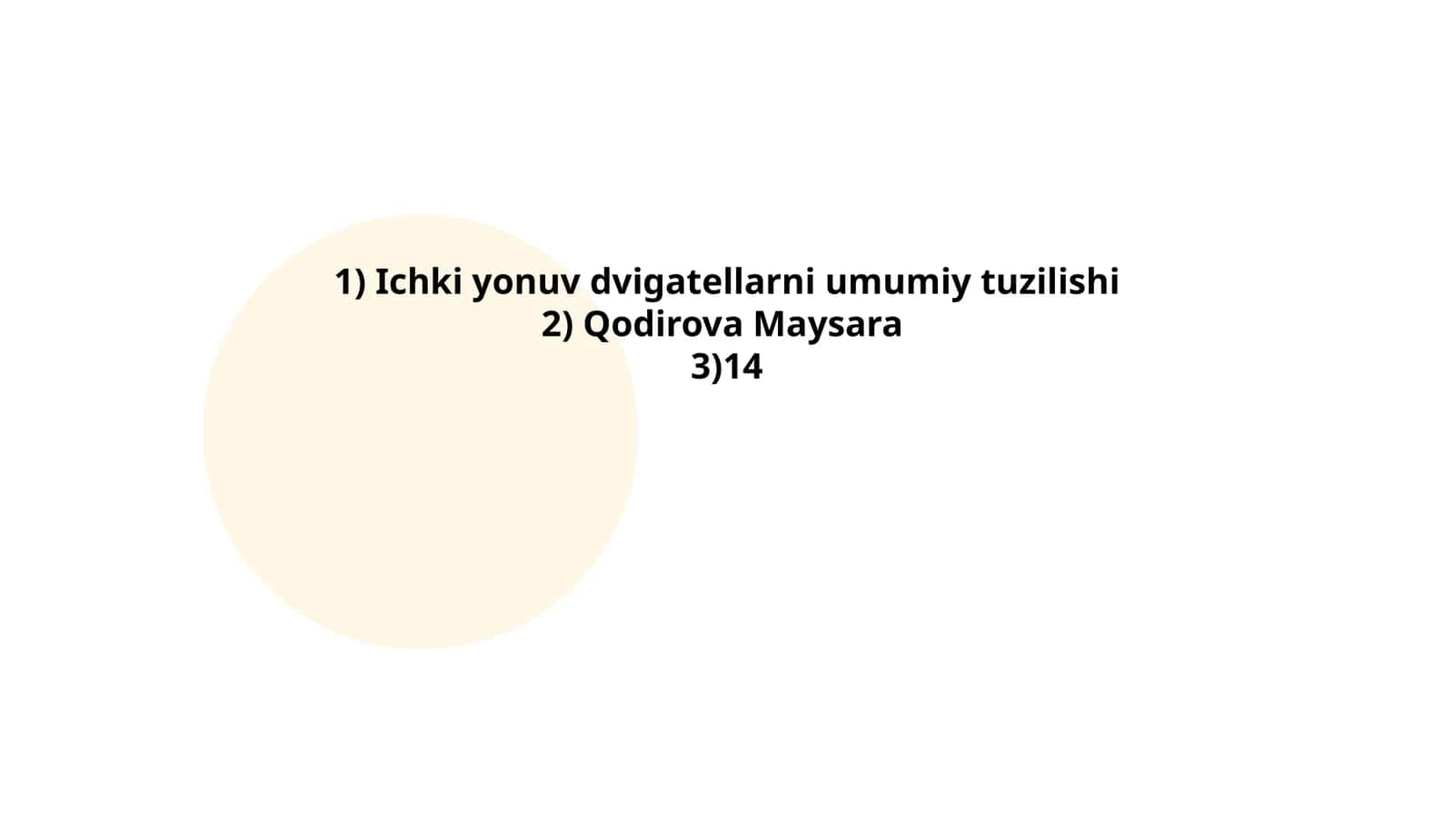 Ichki yonuv dvigatellarni umumiy tuzilishi 1