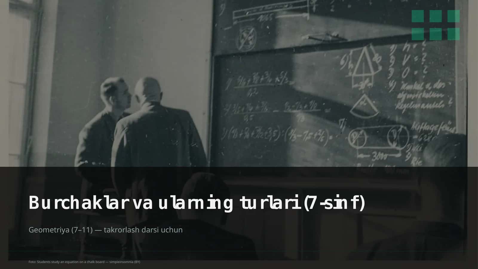 Geometriya (7-11) — takrorlash darsi 1