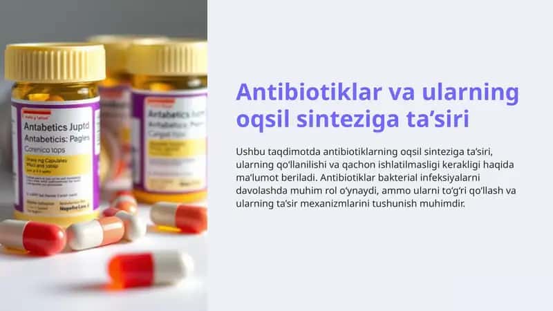 Tetratsiklinning oqsil sinteziga ta’siri 1