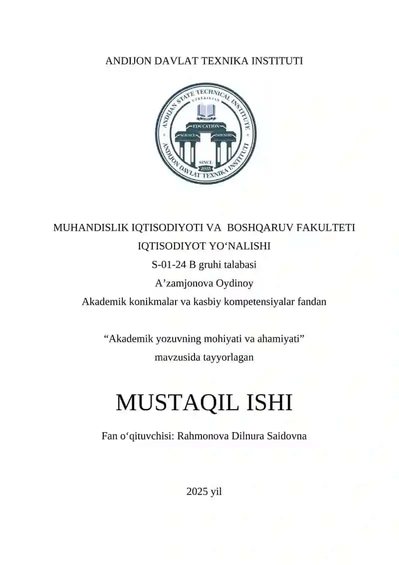 Akademik Yozuvning Mohiyati va Ahamiyati