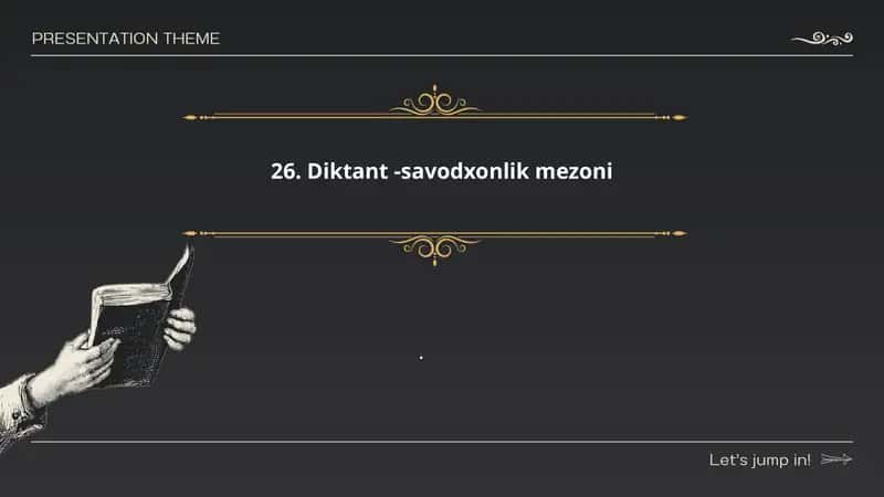 Diktant -savodxonlik mezoni 1