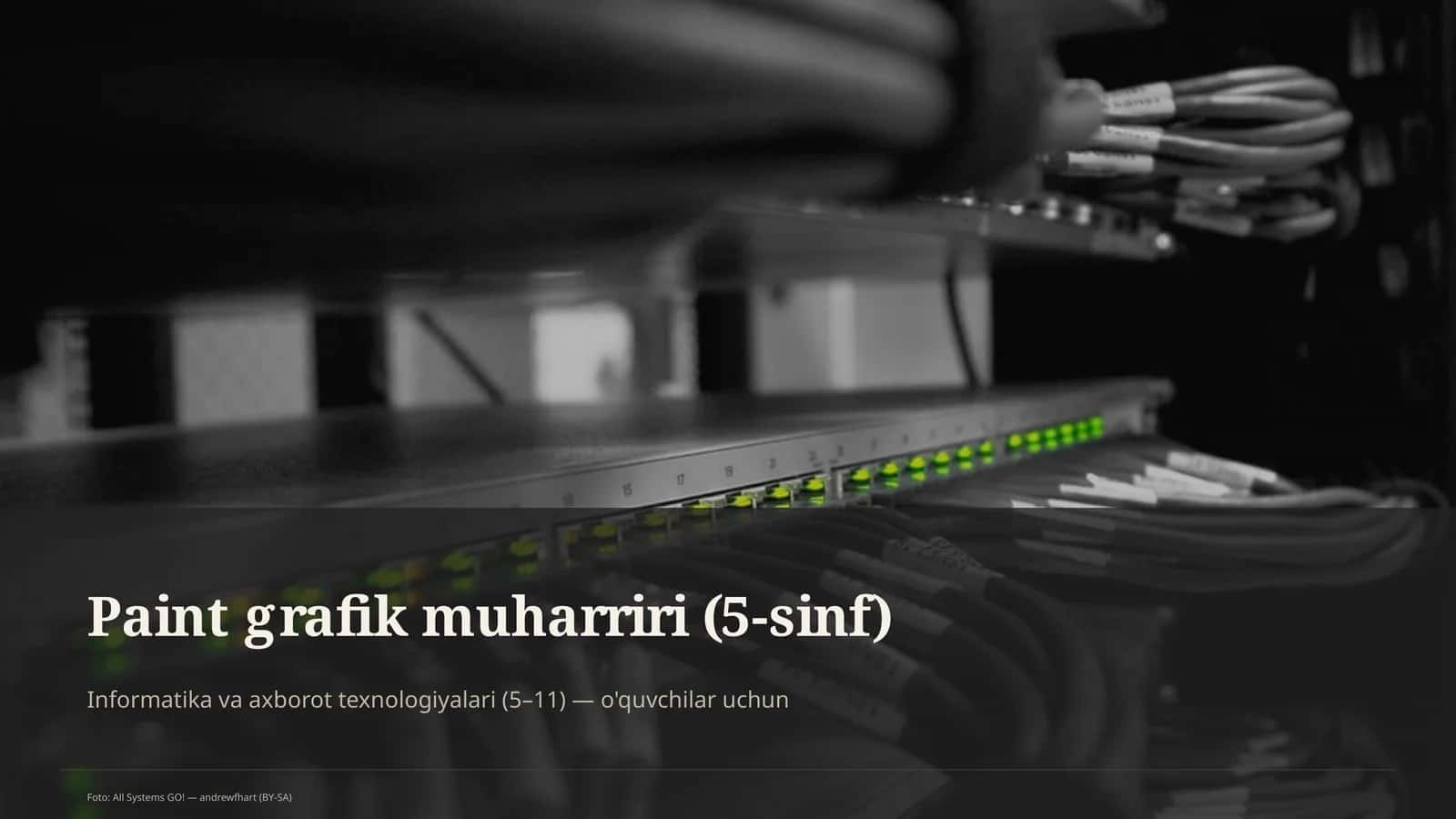 Paint grafik muharriri (5-sinf) 1
