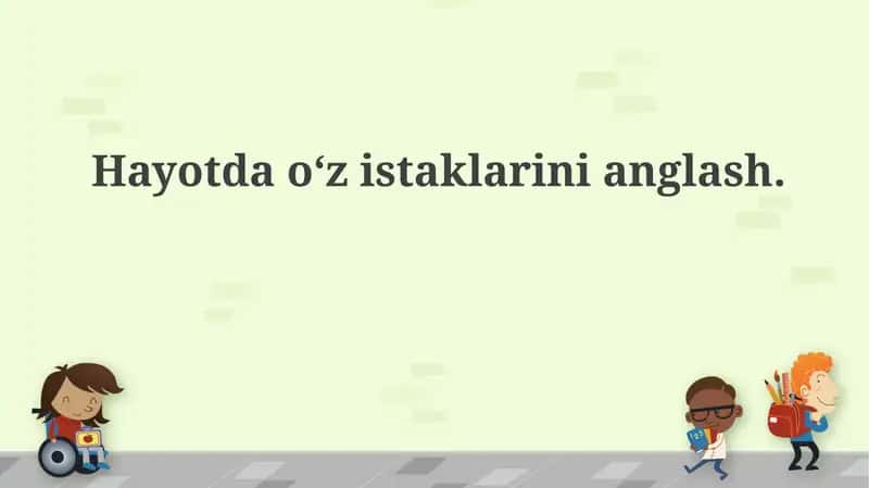 O'z-o'zini anglash va qadriyatlarni aniqlash 1