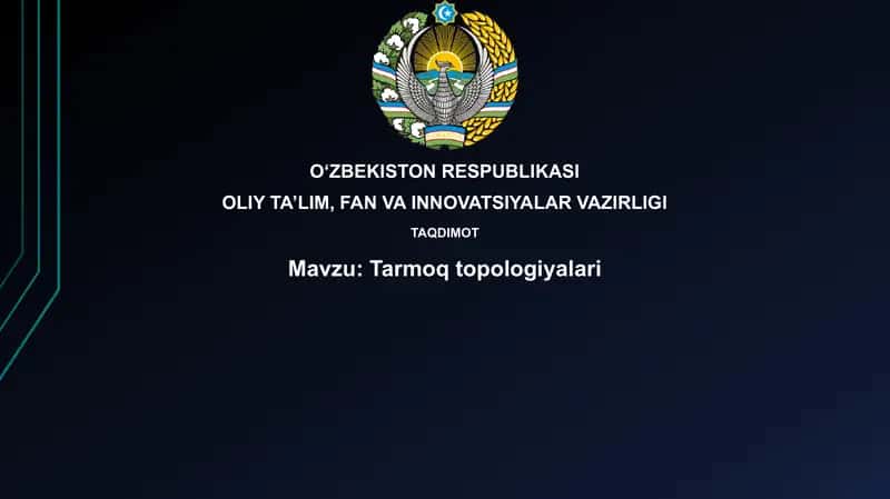 Tarmoq topologiyalari 1
