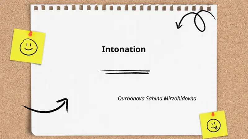 Intonation 1
