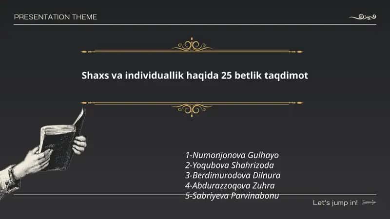 Shaxs haqida taqdimot 1