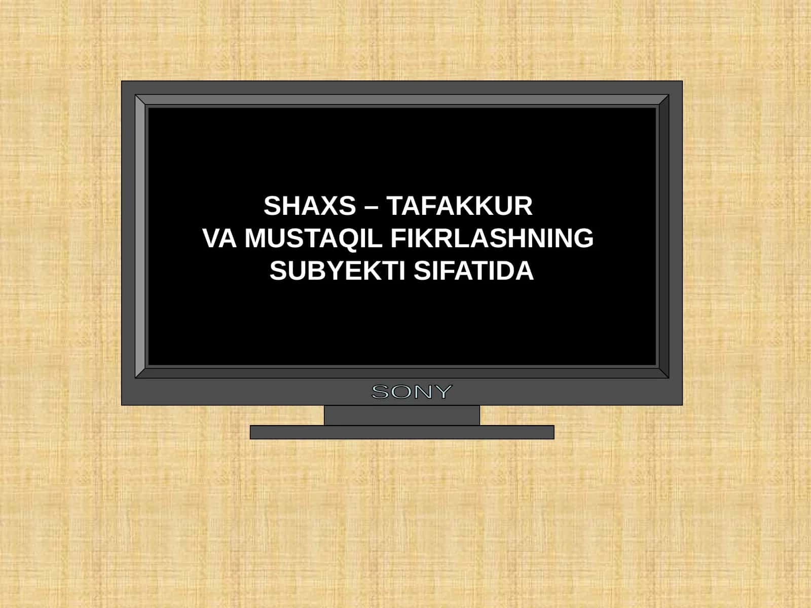 SHAXS – TAFAKKUR VA MUSTAQIL FIKRLASHNING SUBYEKTI SIFATIDA 1