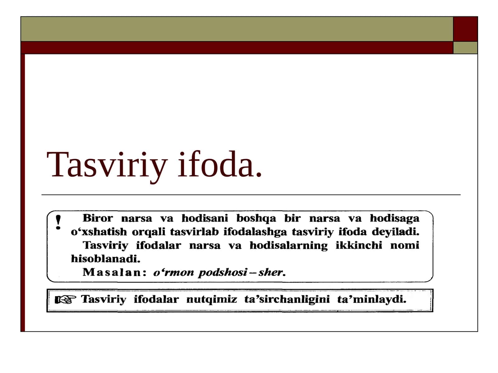 Tasviriy ifoda 1