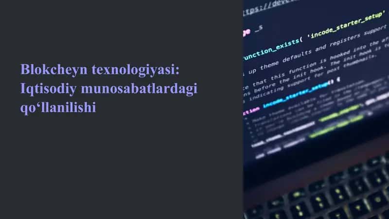 Blokcheyn texnologiyasi 1
