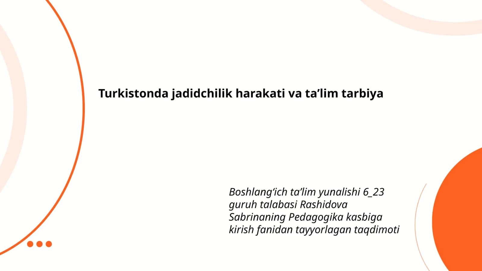 Pedagogika kasbiga kirish 1
