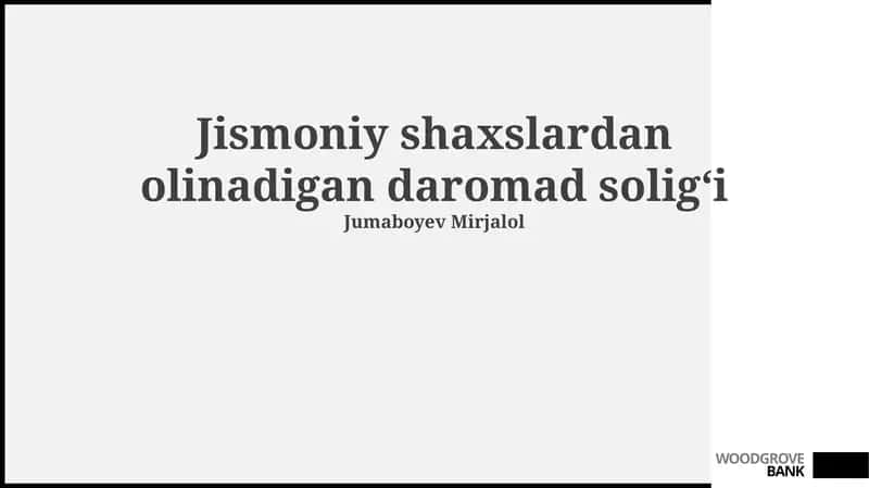 Jismoniy shaxslardan olinadigan daromad solig'i 1