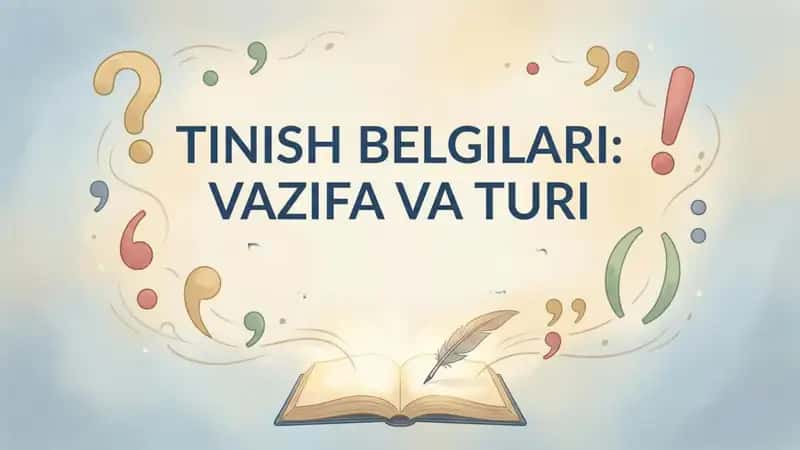 tinish belgilari turlari vazifalari 1