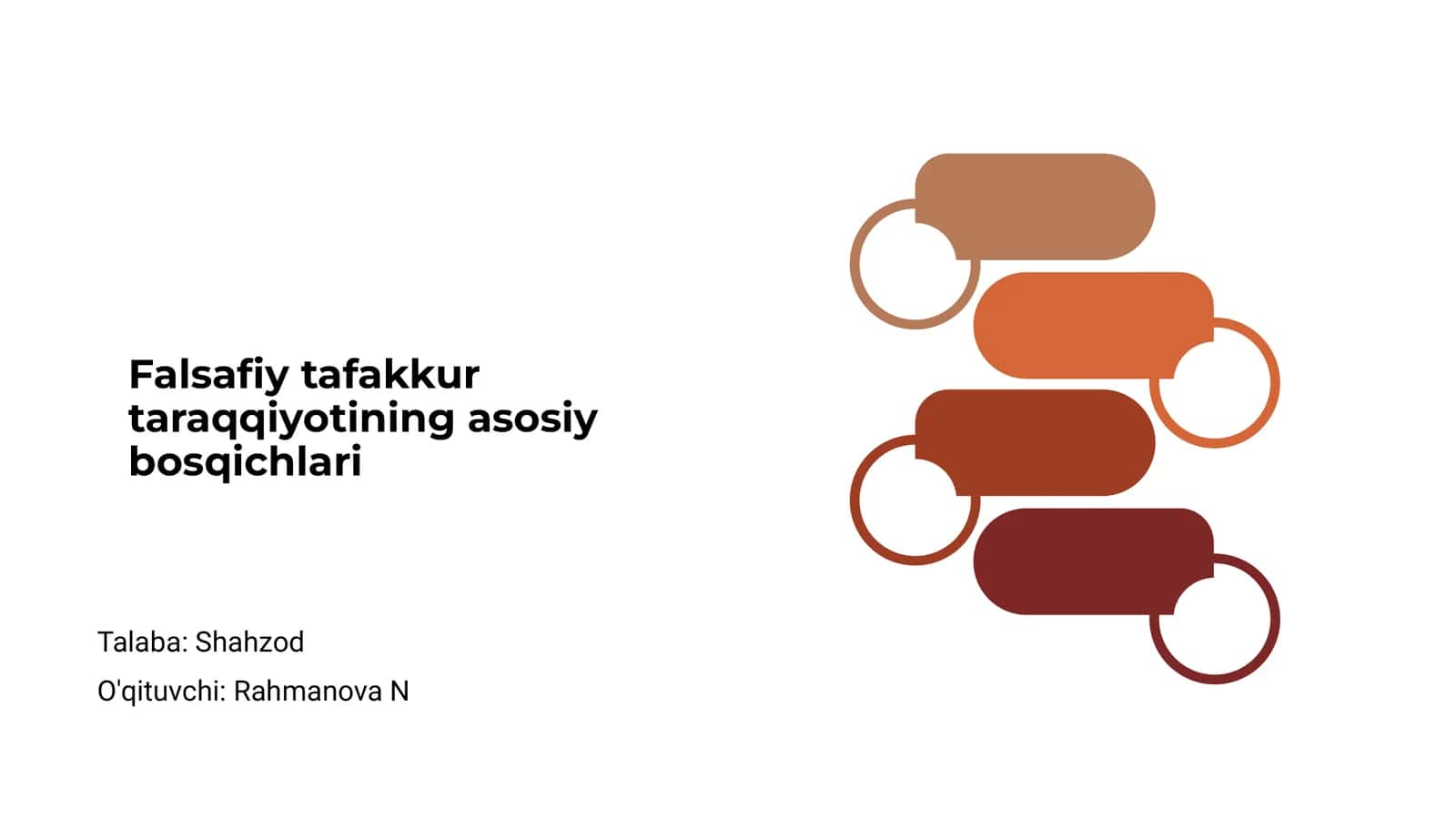 Falsafiy tafakkur taraqqiyotining asosiy bosqichlari 1