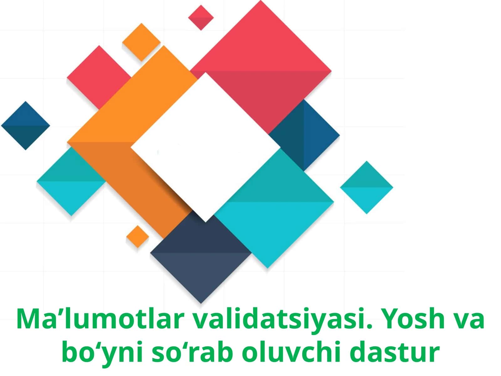 Ma’lumotlar validatsiyasi.Yosh vabo‘yni so‘rab o‘luvchi dastur 1