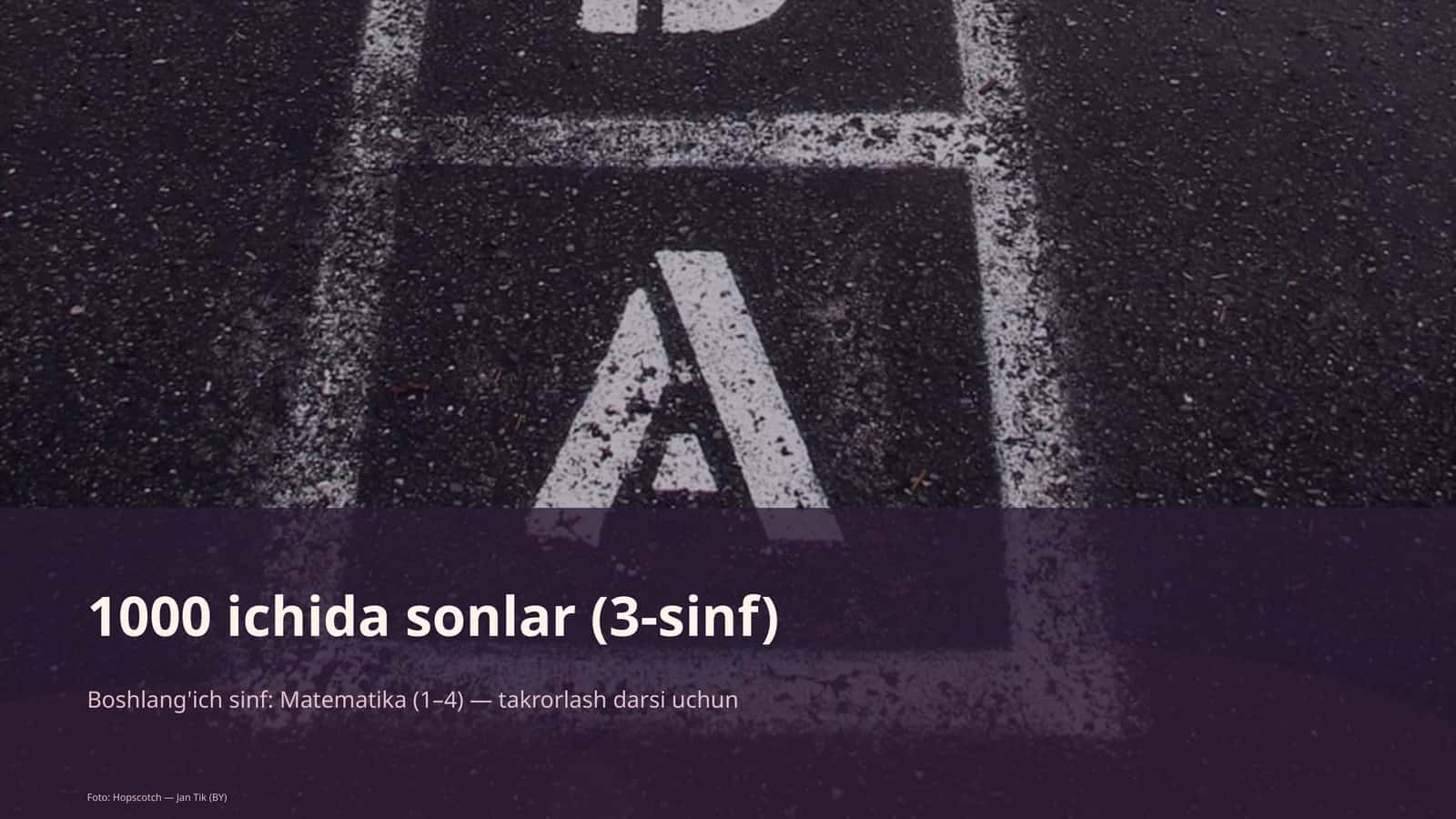 1000 ichida sonlar (3-sinf) 1