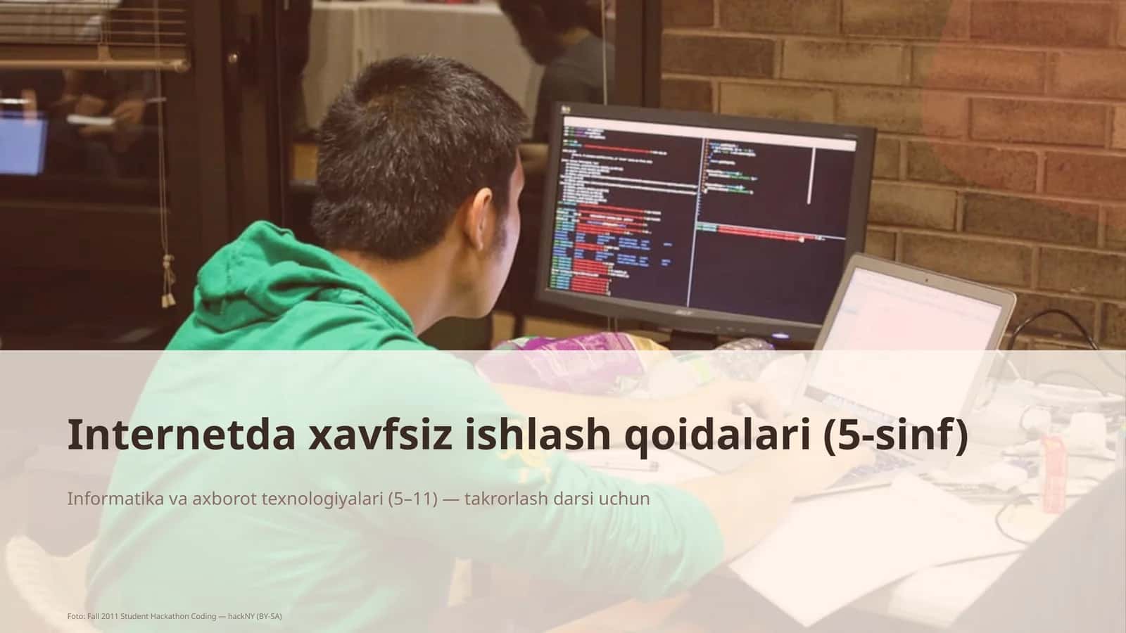 Internetda xavfsiz ishlash qoidalari (5-sinf) 1