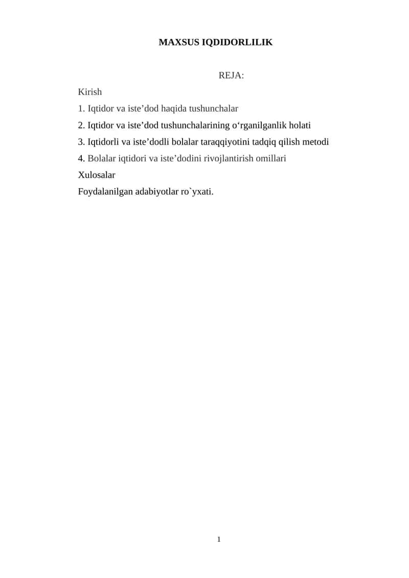 MAXSUS IQDIDORLILIK 1