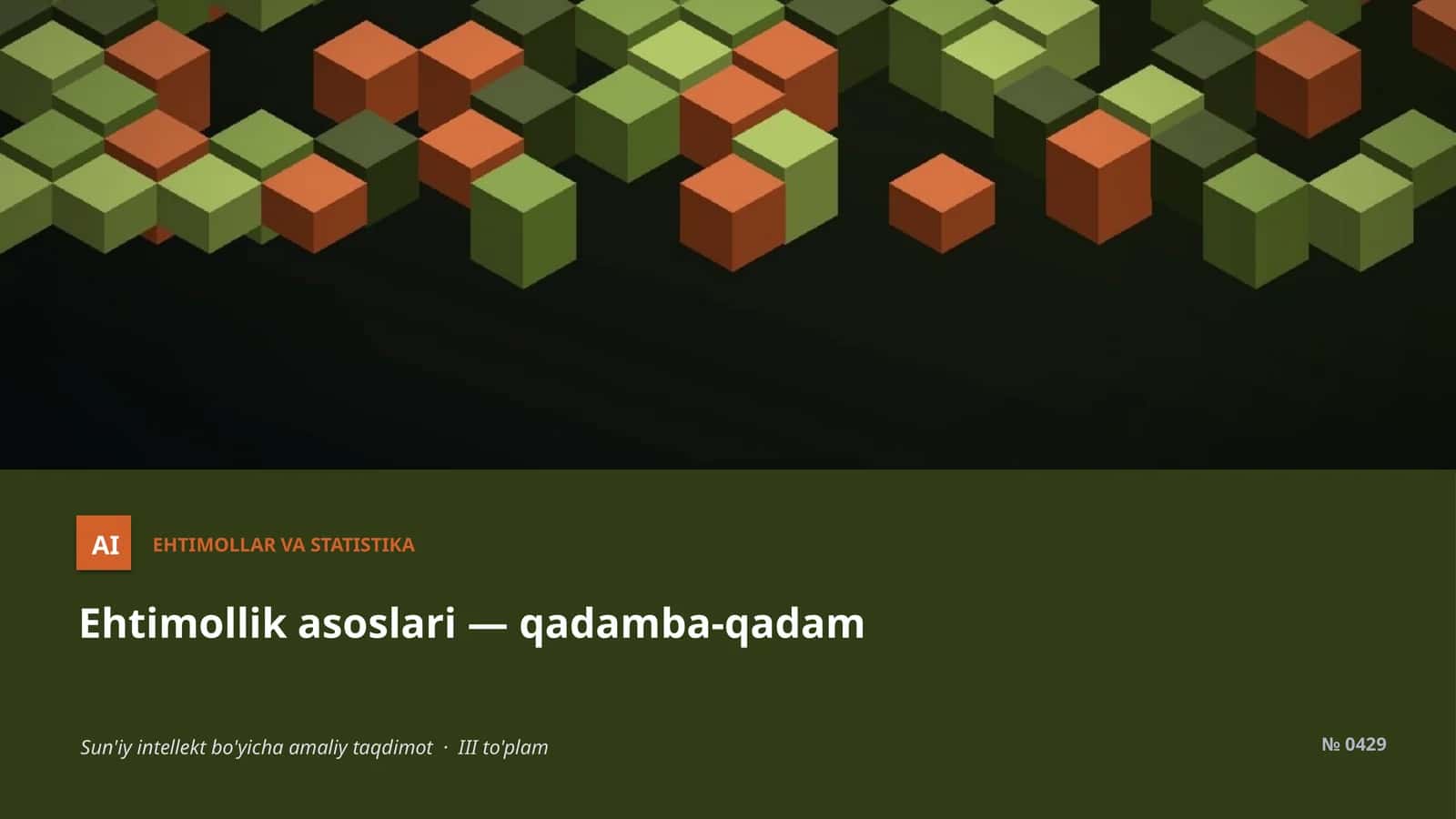 Ehtimollr va statistika 1