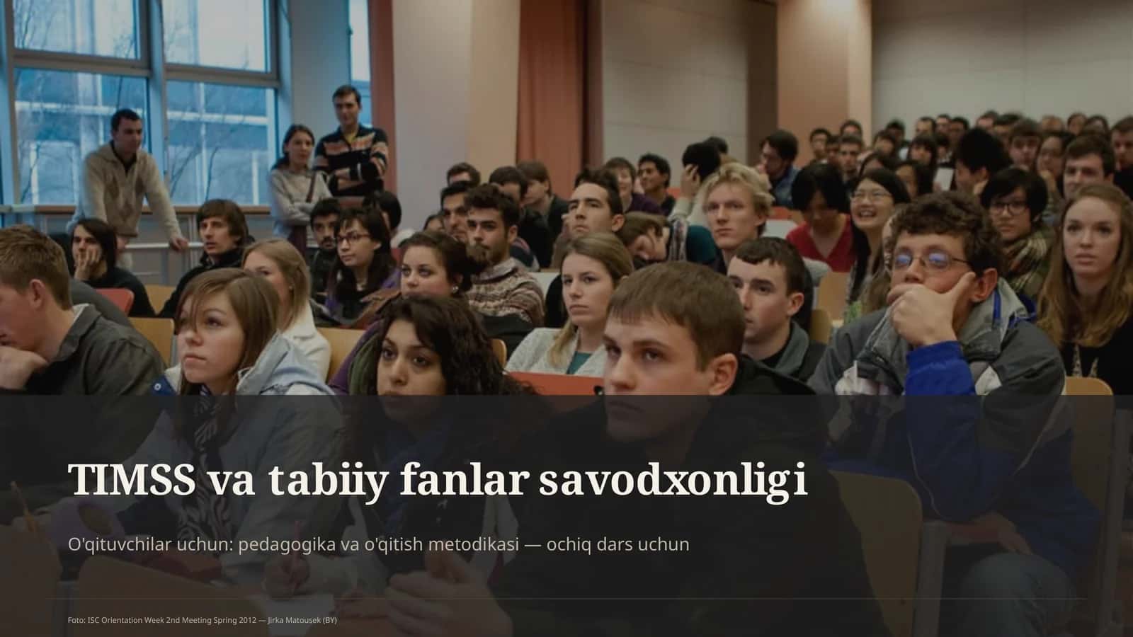 TIMSS va tabiiy fanlar savodxonligi 1