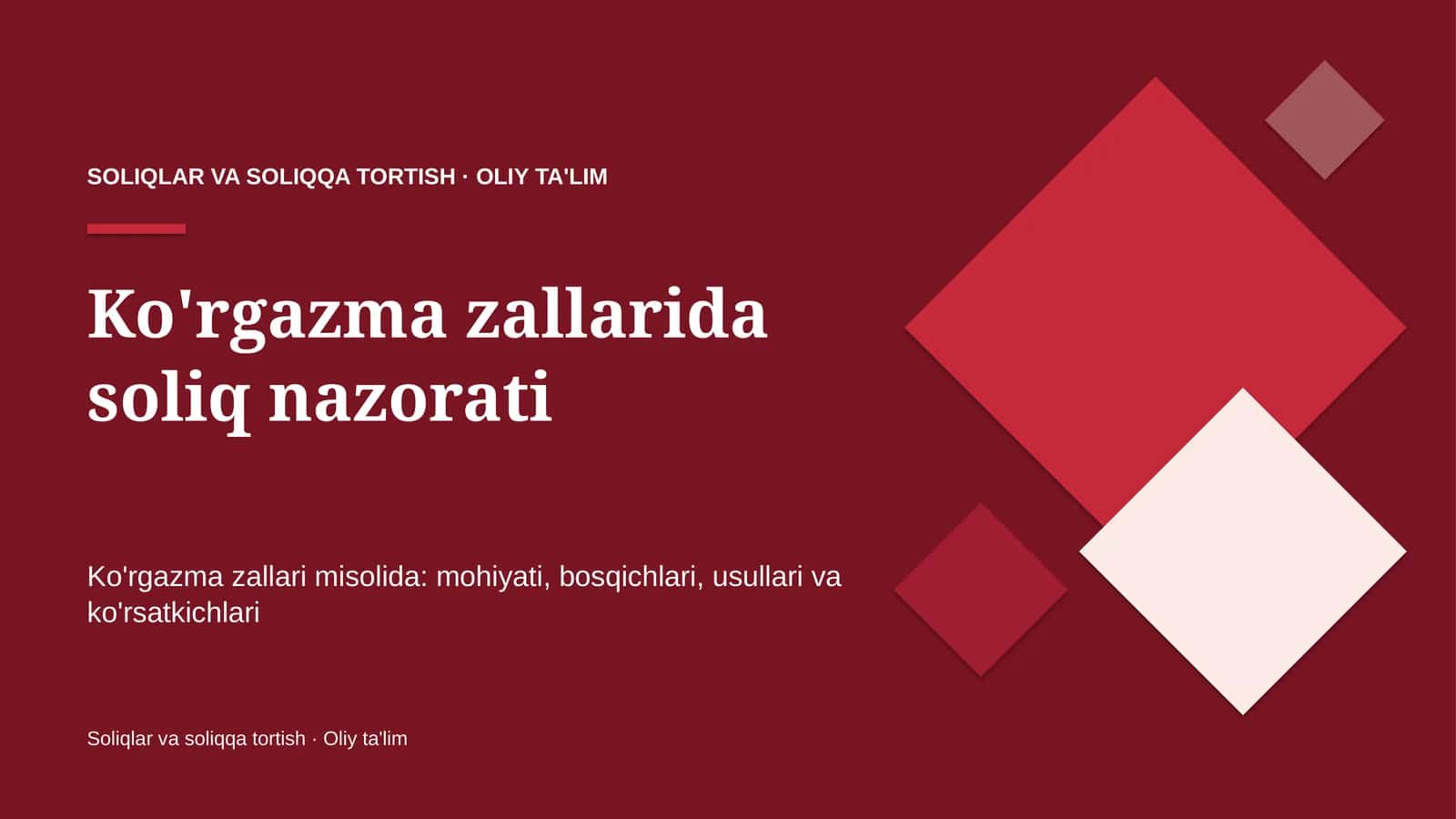 Ko'rgazma zallarida soliq nazorati 1