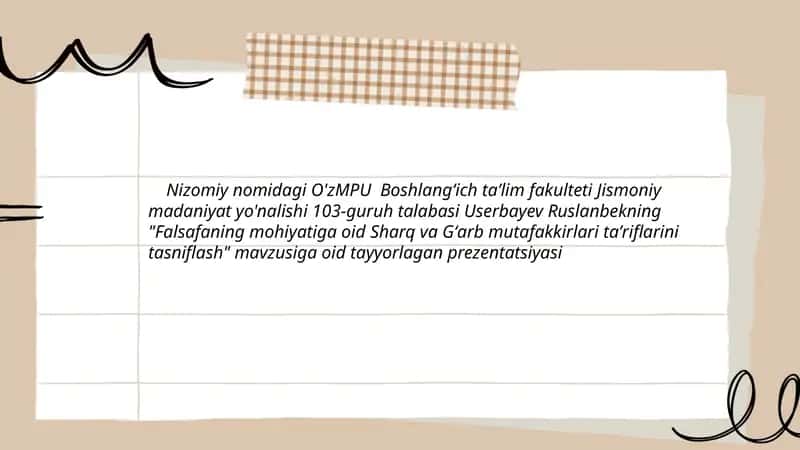 Falsafaning mohiyati 1