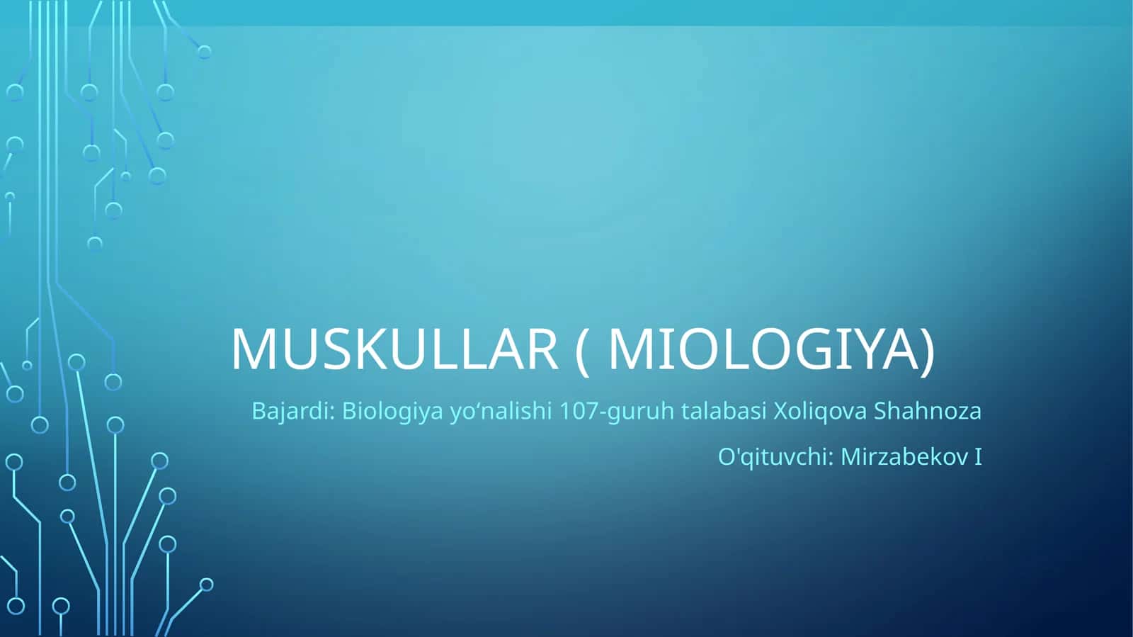 Muskullar ( miologiya) 1