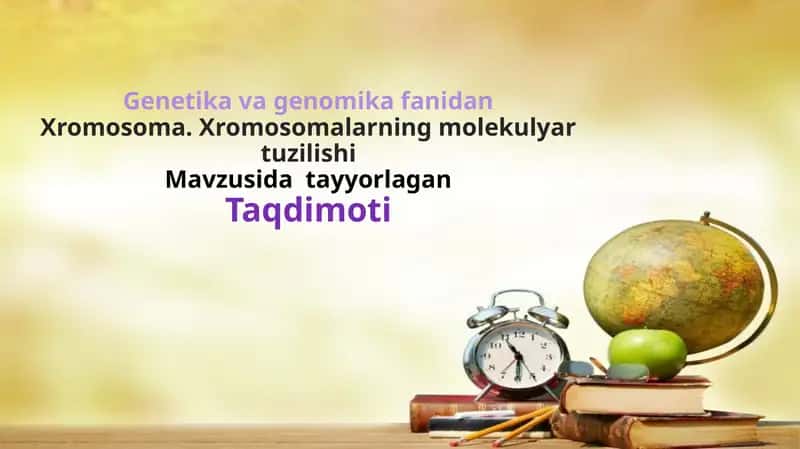 Xromosoma. Xromosomalarning molekulyar tuzilishi 1
