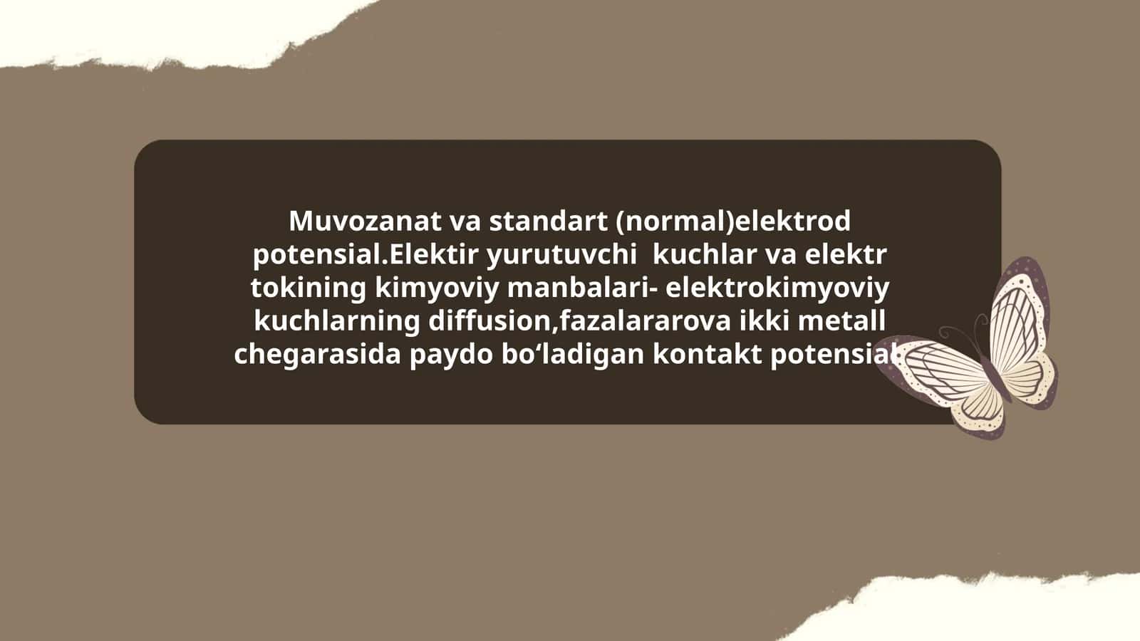Elektrokimyoviy kuchlar 1