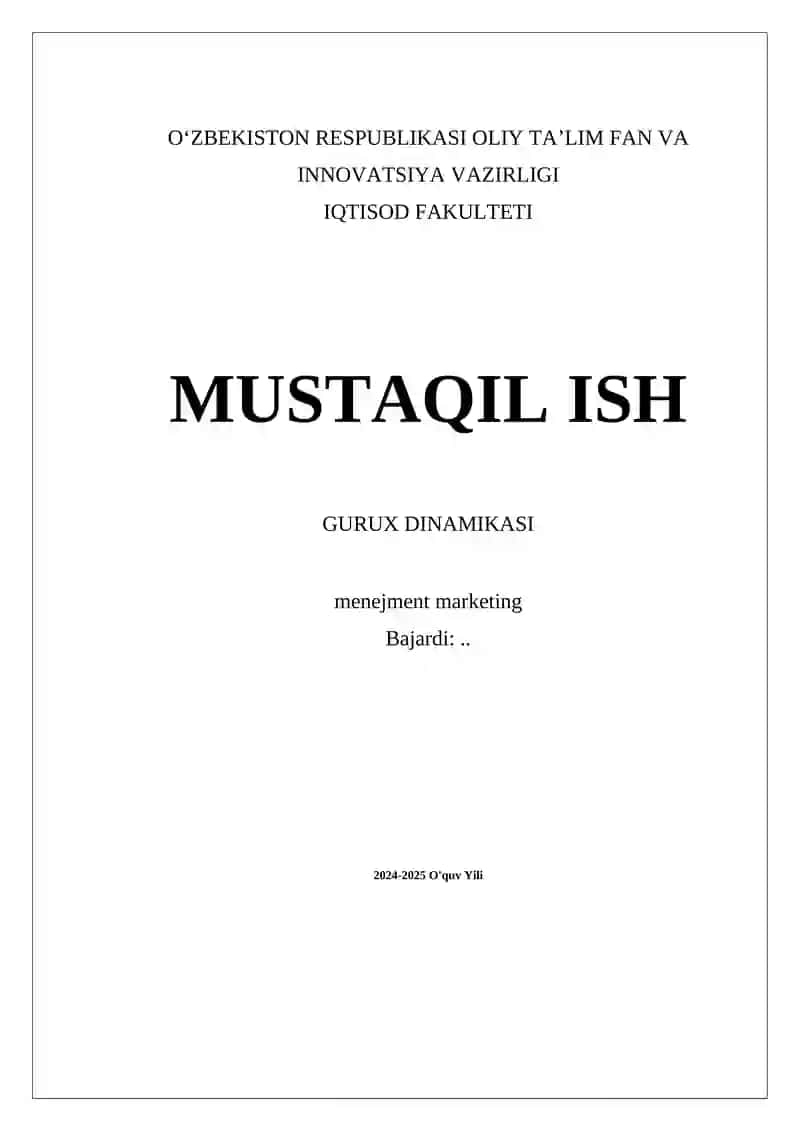 Gurux dinamikasi va IoT integratsiyasi