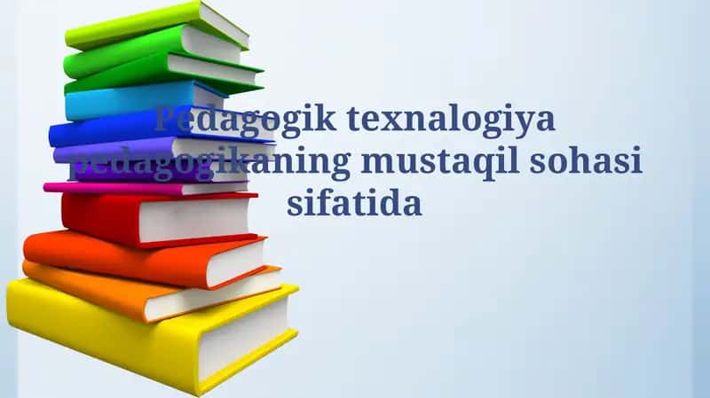Pedagogik texnologiya 1