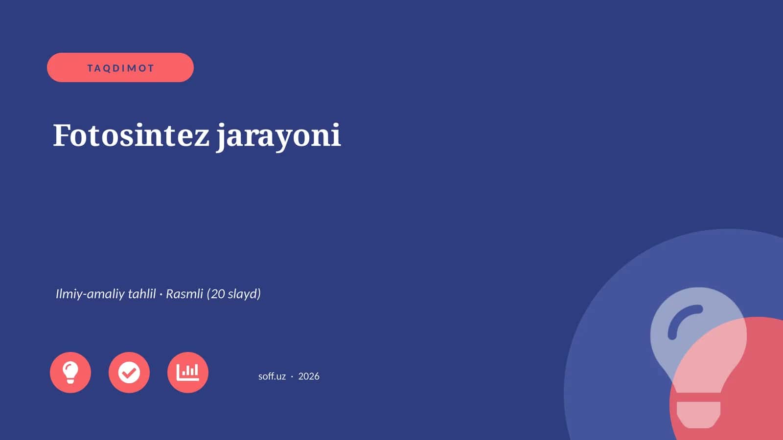 Fotosintez jarayoni 1