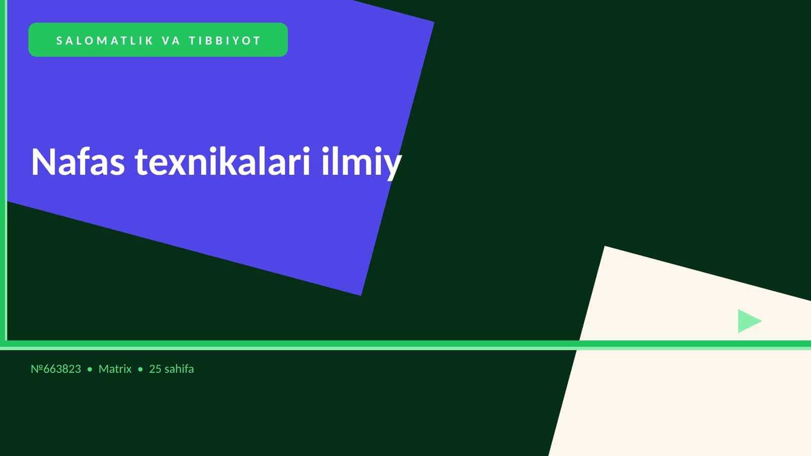 Nafas texnikalari ilmiy 1