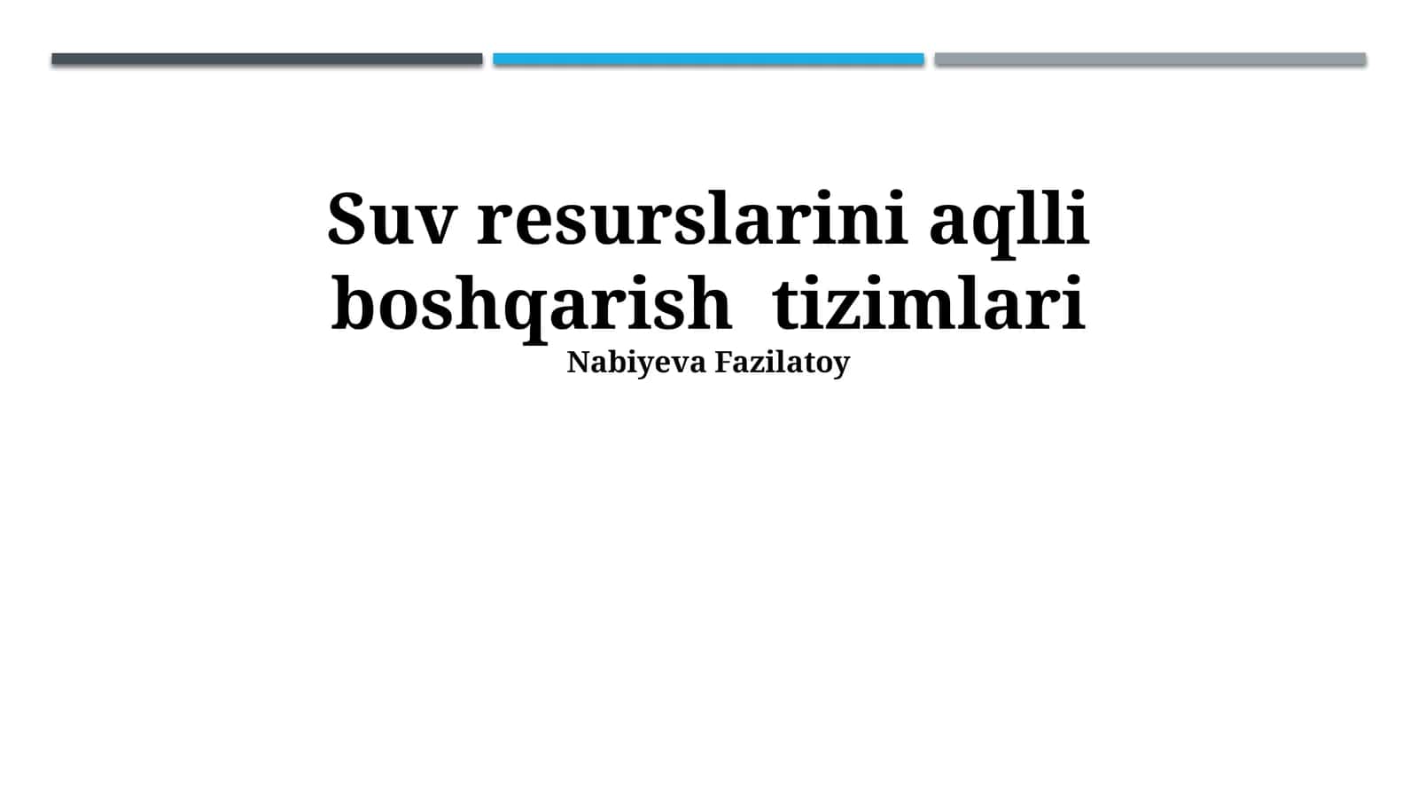 Aqlli Resurslarni Boshqarish Tizimlari 1