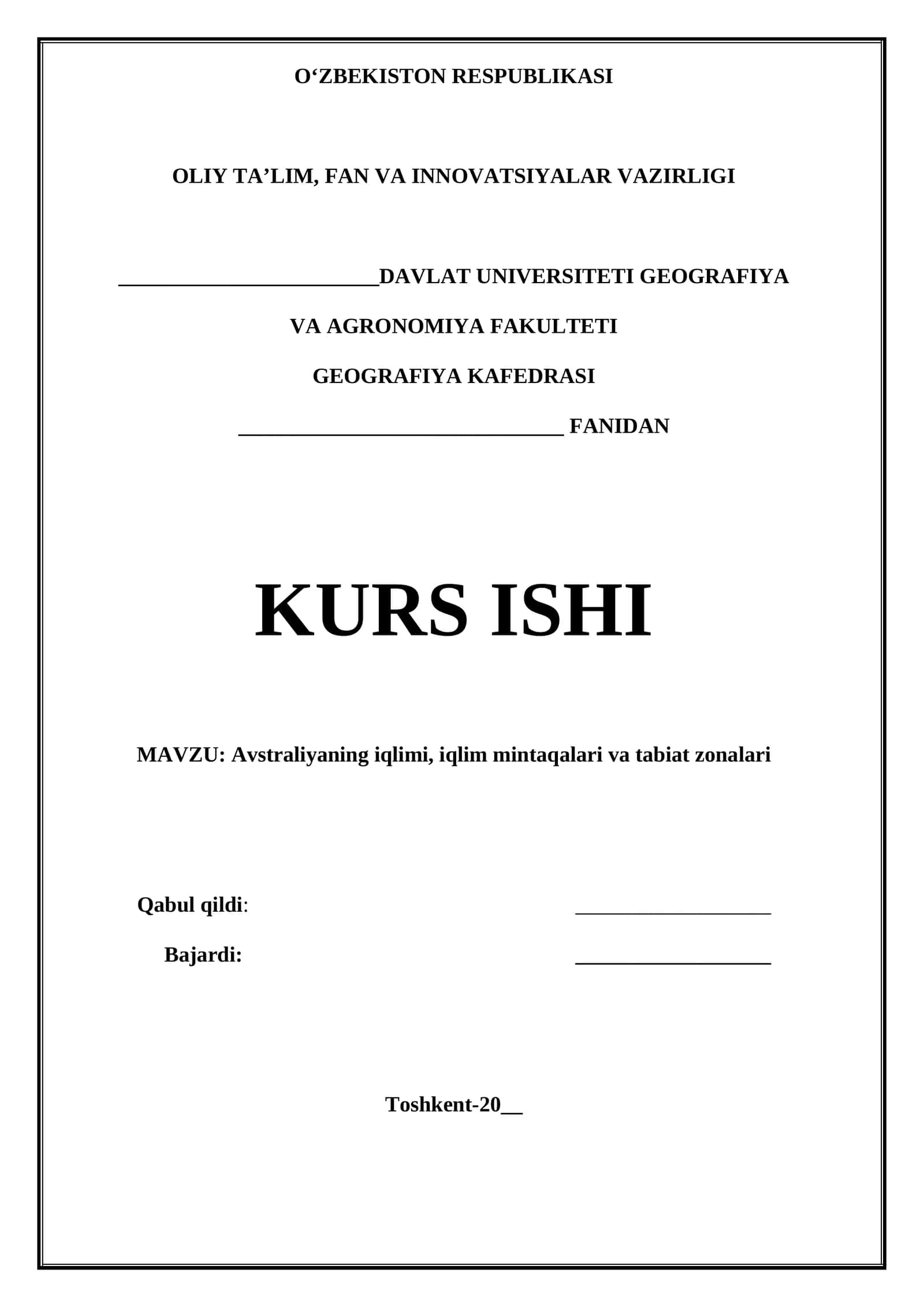 Avstraliyaning iqlimi, iqlim mintaqalari va tabiat zonalari 1