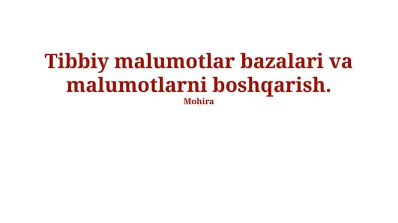 Katta hajmdagi ma'lumotlarni qayta ishlash (Big Data) 1